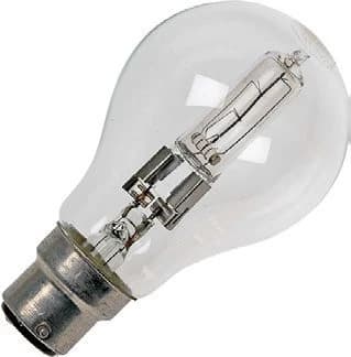 Schiefer Ba22d Halogeenlamp | 42W 630lm 2800K 230V/240V | Dimbaar