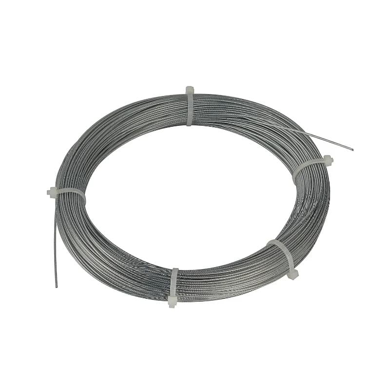 SLV Onderdeel | Staalkabel 0 |75mm met PVC-mantel | 100m Ring | verzinkt thumbnail 2