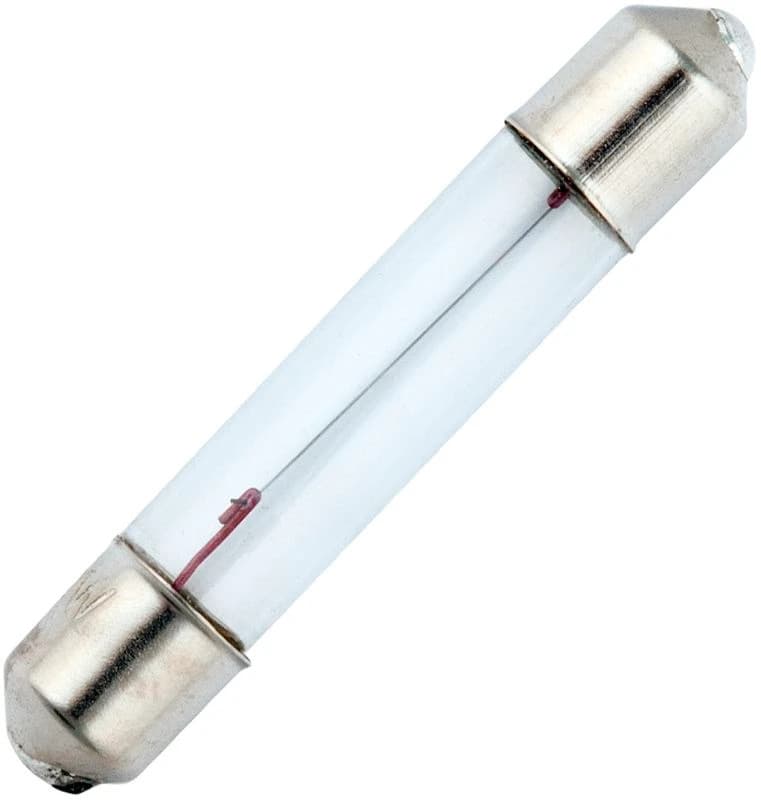 Schiefer S6 Gloeilamp | 3W 24V 125mA 2500K | 6x36mm | 10 stuks