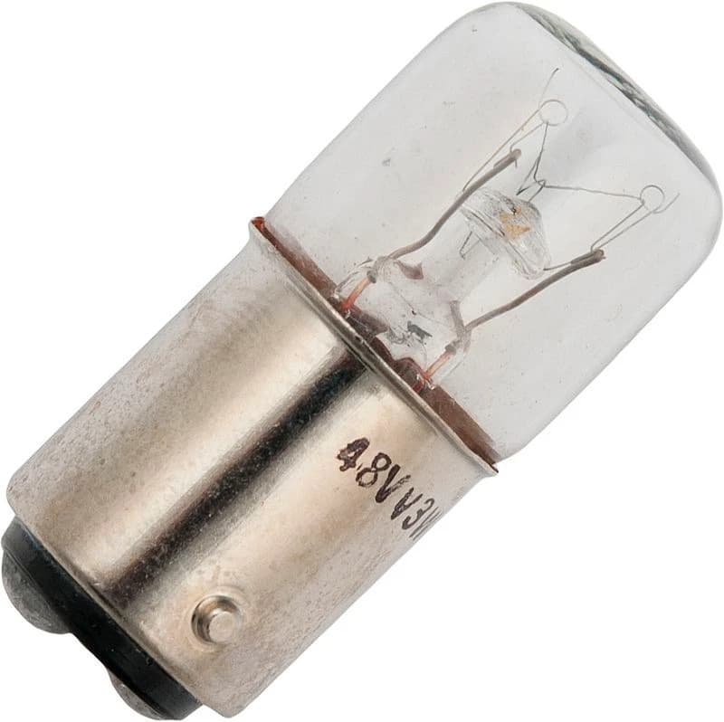 Schiefer BA15d Gloeilamp | 4W 85V 47mA 2500K | 16x35mm | 10 stuks thumbnail 2