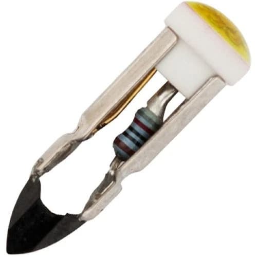 Schiefer T4.6 LED Lamp | 0.38W 24V 17mA Geel | 4.6x22mm | 10 stuks thumbnail 2