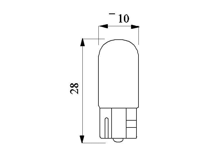 Schiefer W2.1 x 9.5d Gloeilamp | 3W 24V/30V 125mA 2500K | 10x28mm | 10 stuks thumbnail 2