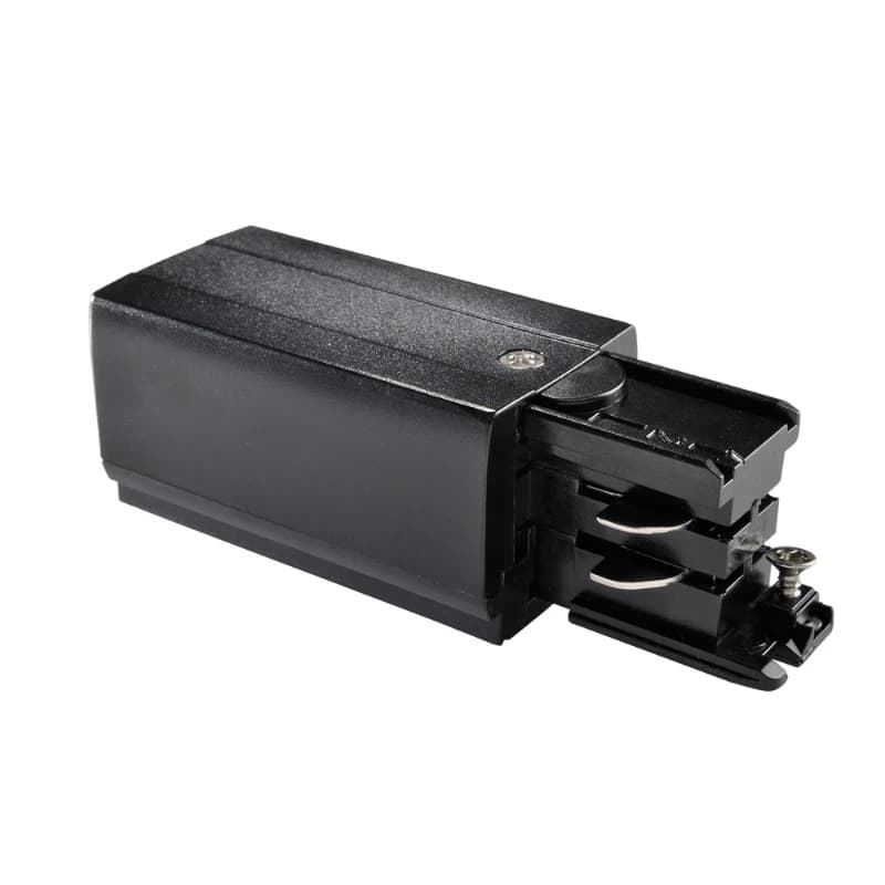 Powergear Onderdeel | 3-fasen rails Connector Links Zwart | PRO-0431L-B