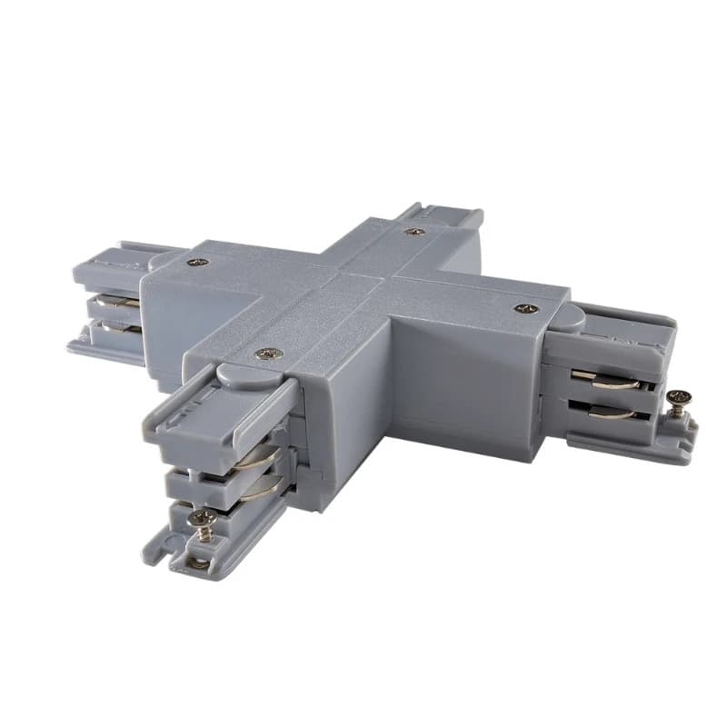 Powergear Onderdeel | 3-fasen rails X Connector DALI 3 Circuit Grijs | PRO-D637-S