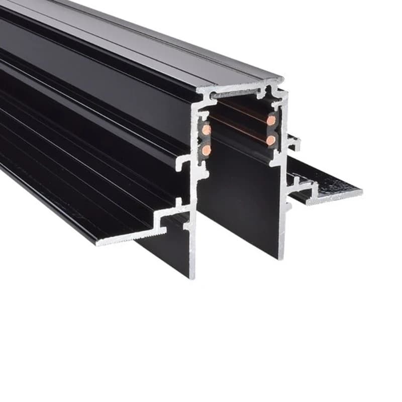 Powergear Spanningsrail | 48V Track 3 M 48V track (3000mm) recessed White | PRO-RN130-W-PT thumbnail 2