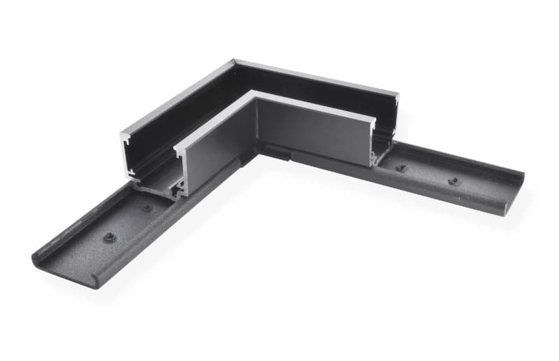 Powergear Onderdeel | 48V Track L Profile Connector Flat Left Black | PRO-N135FL-B thumbnail 2