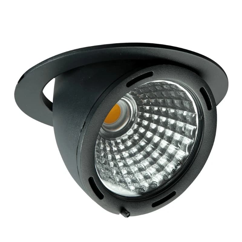 Internova LED DownlighterØ162mm | 3000K 6000lm 830 Curva 15° Zwart