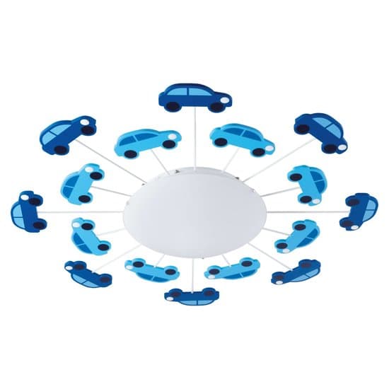 EGLO 92146 Plafondlamp VIKI Auto blauw