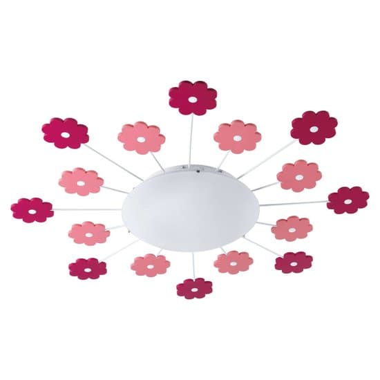 EGLO 92146 Plafondlamp VIKI Bloem roze