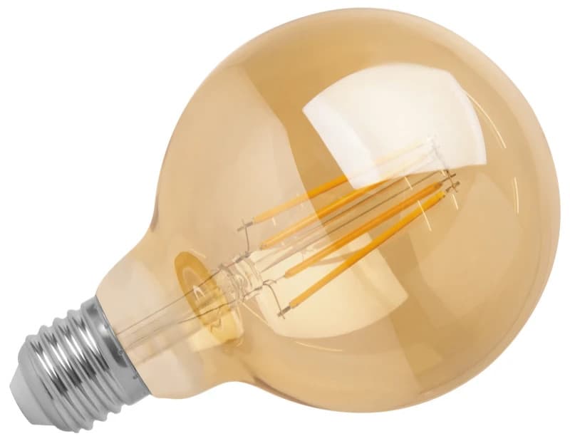 10x Megaman E27 LED Globelamp | 1W Amber 220V/240V | 820Ø95mm | MM10023