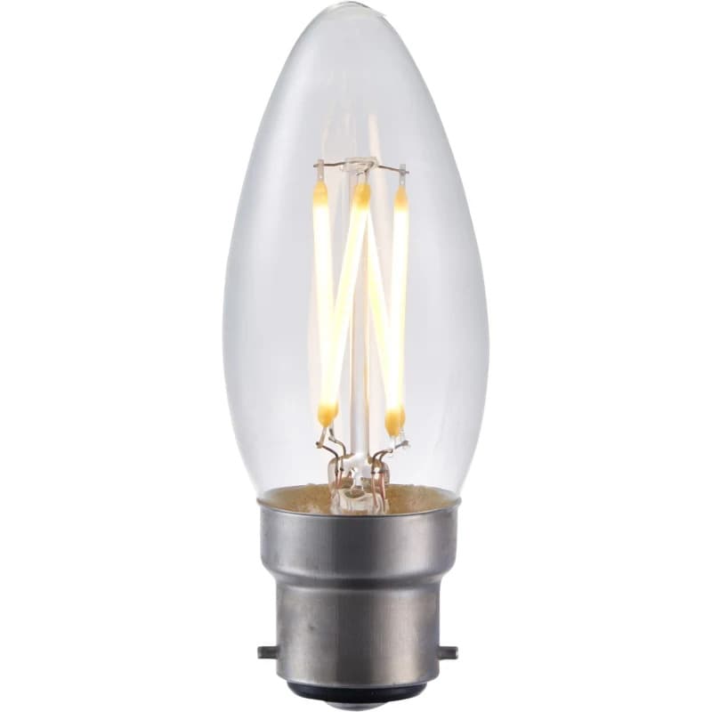 SPL B22d LED Kaarslamp | 4W 2500K 220V/240V 925 | 360° Dimbaar thumbnail 2