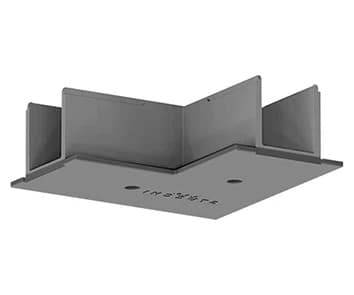 Performance in Lighting Onderdeel | OTR RECESS COVER L-FEED S-9011-R/6-G-Afdekking voor L-voeding inbouw r | 310683