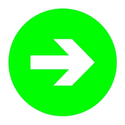 Performance in Lighting Noodverlichting Pictogram | DROP 28 PICTOGRAM PIJL-Pictogram richting | 008356