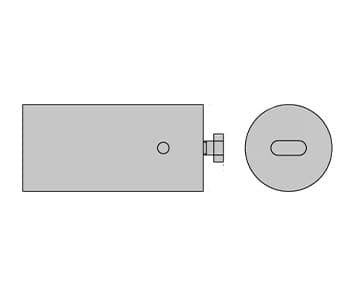 Performance in Lighting Onderdeel | SET WANDSTEUNEN ROND TBV OMBRA/NOTTURNO-Set vaste steunen (2 stuks) | 310524