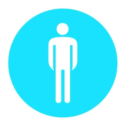 Performance in Lighting Noodverlichting Pictogram | DROP 22 PICTOGRAM HEREN(MAN BLAUW)-Pictogram heren | 008344