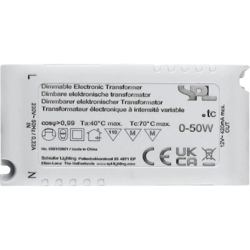 SPL LED Driver | 20mA 0W/50W 12V | Dimbaar IP40 thumbnail 2