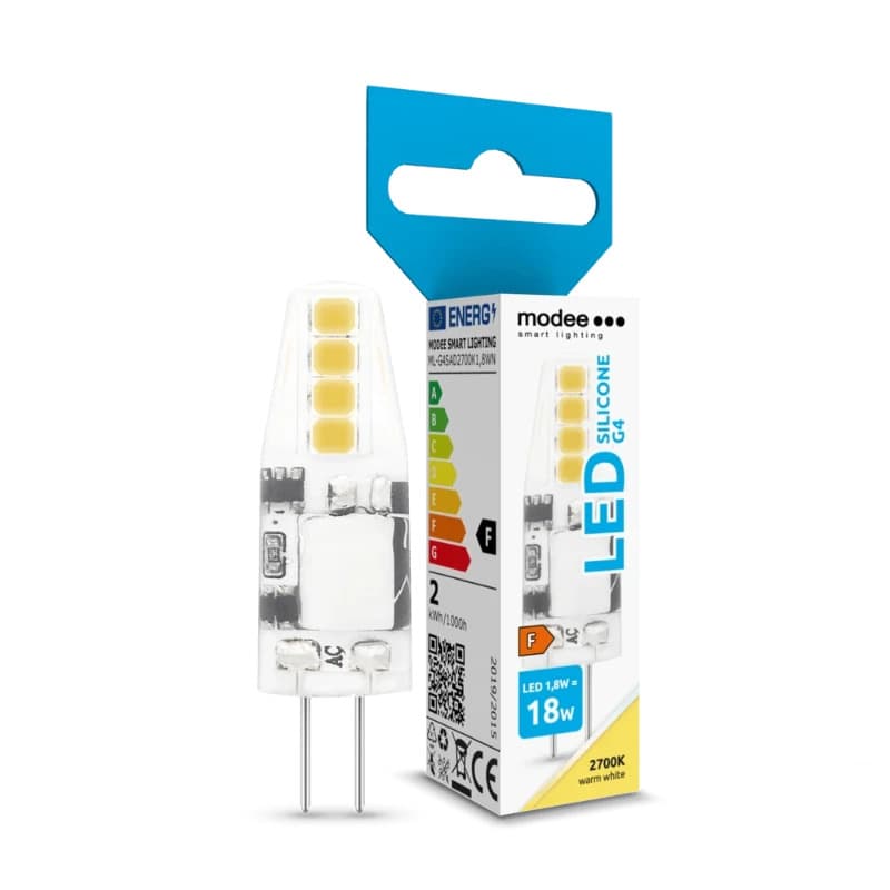 100x Modee LED Steeklamp G4 | 1.8W 2700K 12V 827 180Lm | 360°