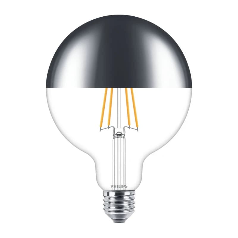 4x Philips E27 LED Globelamp | 7.2W 2700K 220V/240V 827 | 650lm 270° Dimbaar