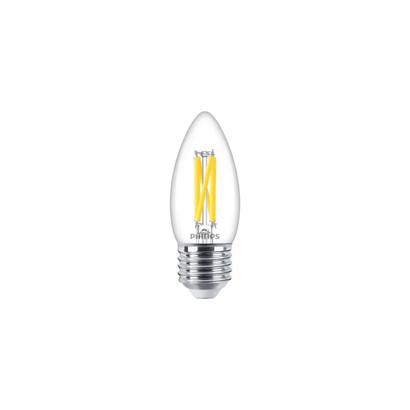 10x Philips E27 LED Kaarslamp | 3.4W 2200K/2700K 220V/240V 922/927 | 470lm Dimbaar