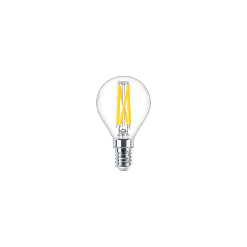10x Philips E14 LED Kogellamp | 3.4W 2200K/2700K 220V/240V 922/927 | 470lm Dimbaar