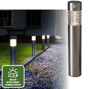 Luxform | Solar Intelligente Hybride Paal lamp Arizona met bewegingsmelder thumbnail 2