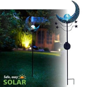 Luxform | Solar sticklight Mandala Moon blauw 2-set thumbnail 2