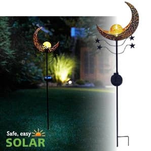 Luxform | Solar sticklight Mandala Moon blauw 2-set thumbnail 2