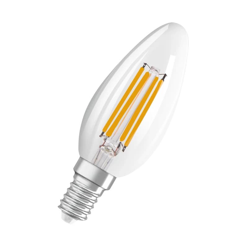 4x Osram E14 LED Lamp | 4W 2200K/2700K 220V/240V 822/827 470Lm | 300° Ø35mm Dimbaar
