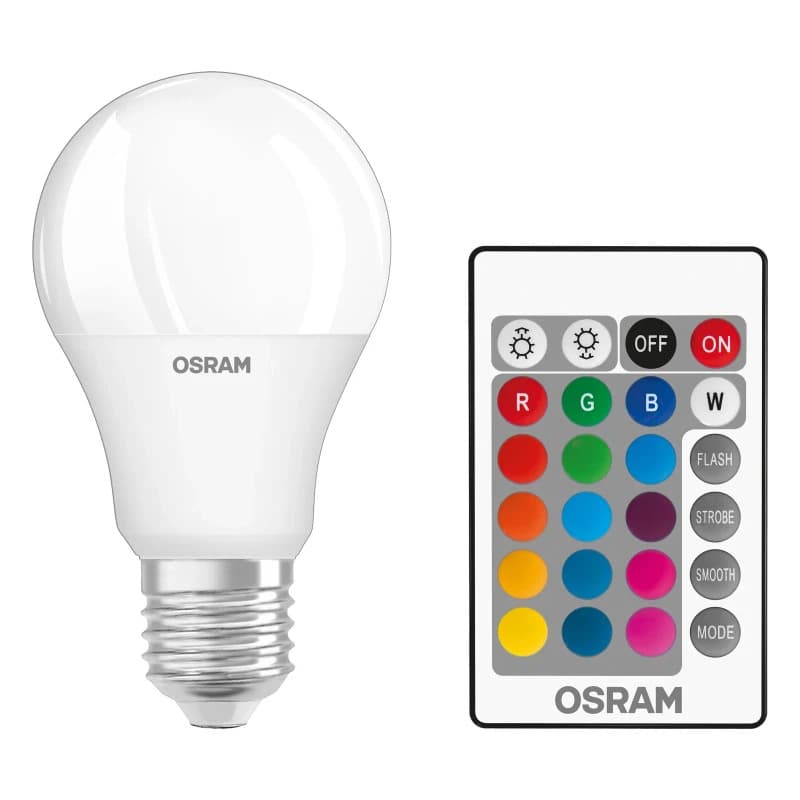 4x Osram E27 LED Lamp | 9.4W 2700K 220V/240V 806Lm | 200° Dimbaar