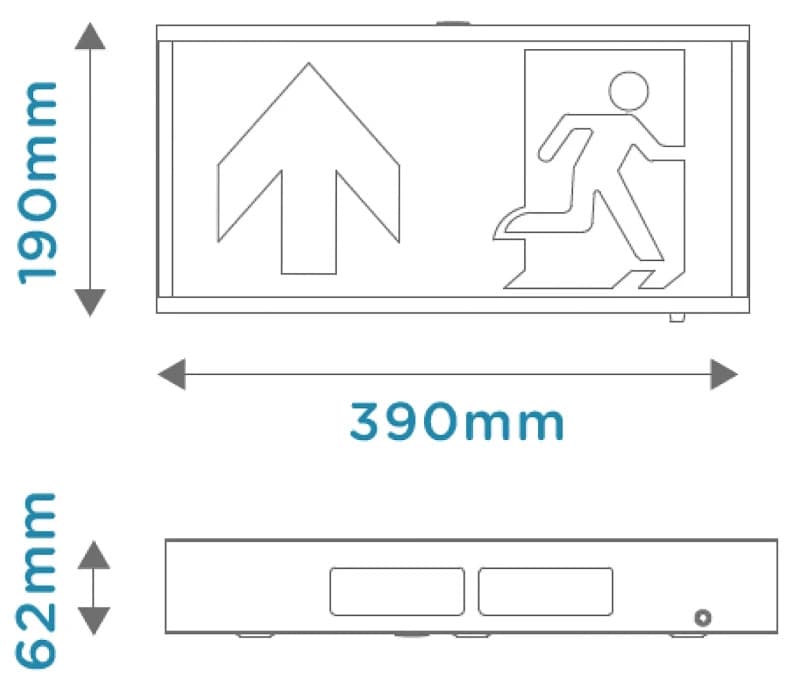 Megaman LED Noodverlichtingsarmatuur | 4.5W 6500K 35lm | IP20 Wandopbouw | MM10476 thumbnail 2