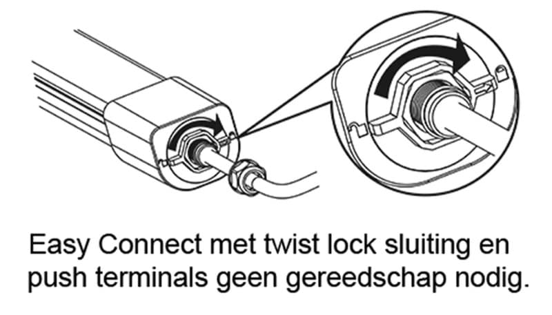 Megaman LED Montagebalk| 53W 4000K 6500Lm | 840 IP66 | DINO Waterdicht thumbnail 2