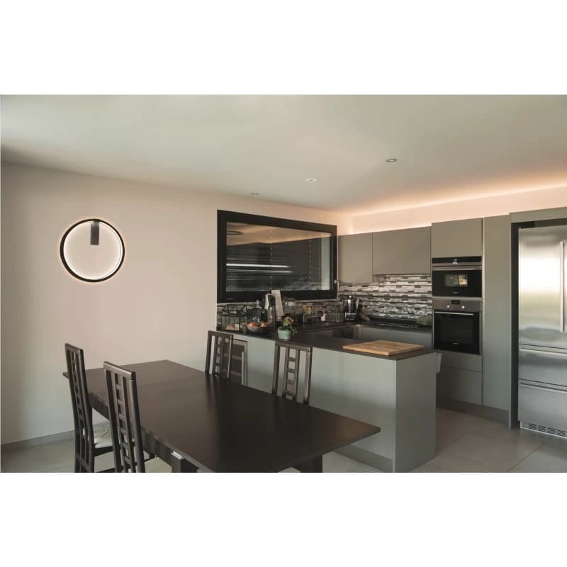 SLV LED Wandlamp | 24W 3000K/4000K 1430lm 930/940 | IP20 DALI Dimbaar Zwart | ONE