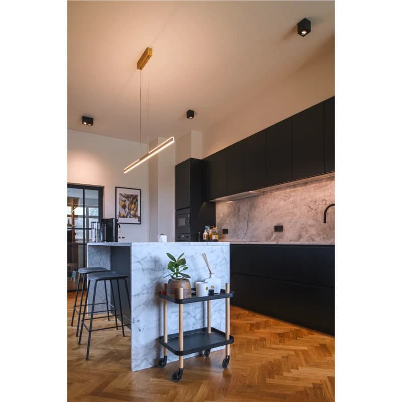 SLV LED Plafondlamp | 2X GU10 Max 10W  | IP20 Dimbaar Zwart | TRILEDO