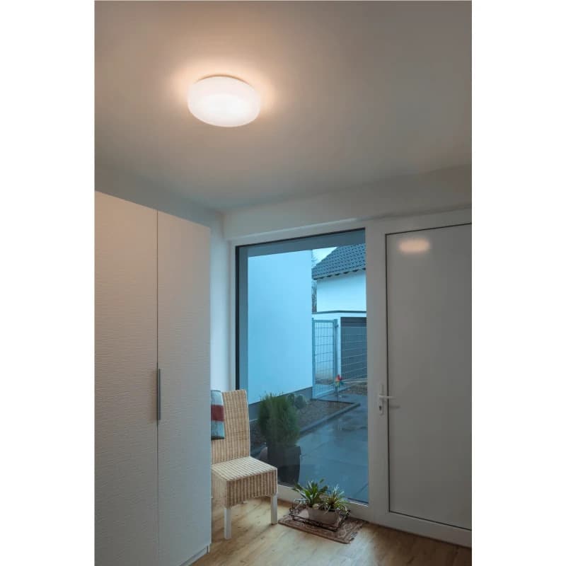 SLV LED Plafond- Wandlamp | 18W 3000K/4000K 2300lm 830/840 | IP44 DALI Dimbaar Wit | LIPSY