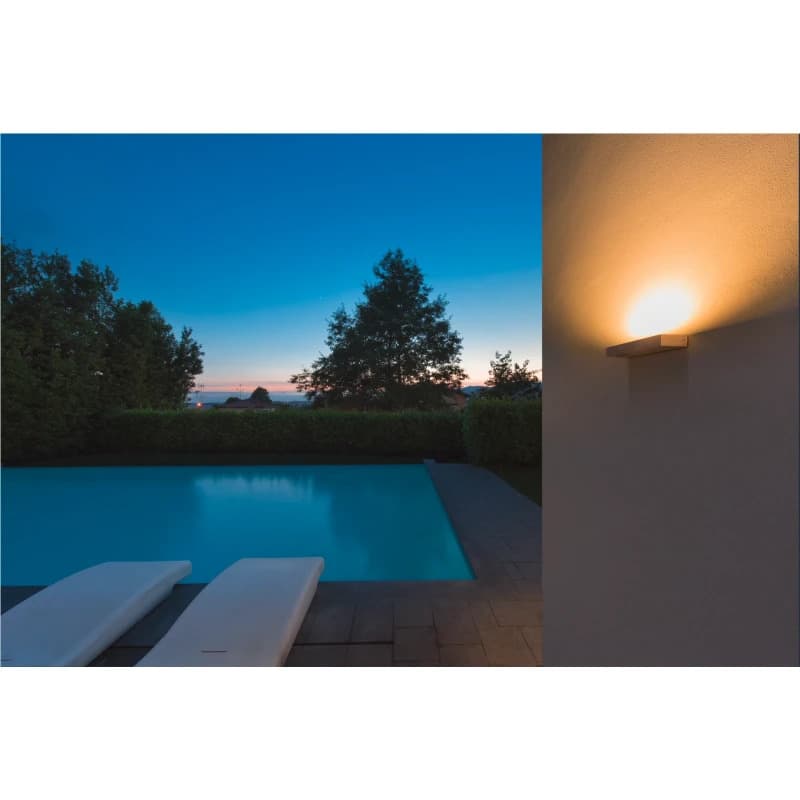 SLV LED Wandlamp | 7.7W 3000K 640lm 30 | IP54 Wit | PEMA