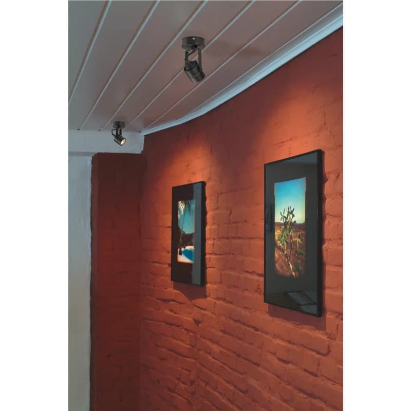 SLV LED Plafond- Wandlamp | 1X GU10 Max 50W  | IP20 Dimbaar Zwart | SPOT 79 thumbnail 2