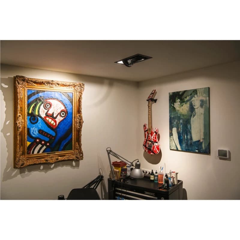 SLV LED Inbouwarmatuur Vierkant | 2X GU10 Max 75W IP20 | Dimbaar | KADUX