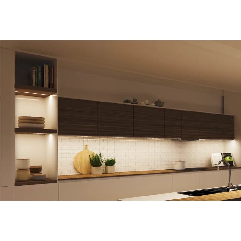 SLV Onderdeel | GRAZIA 10 LED opbouwprofiel | vlak | geribbeld | 2 m | zwart