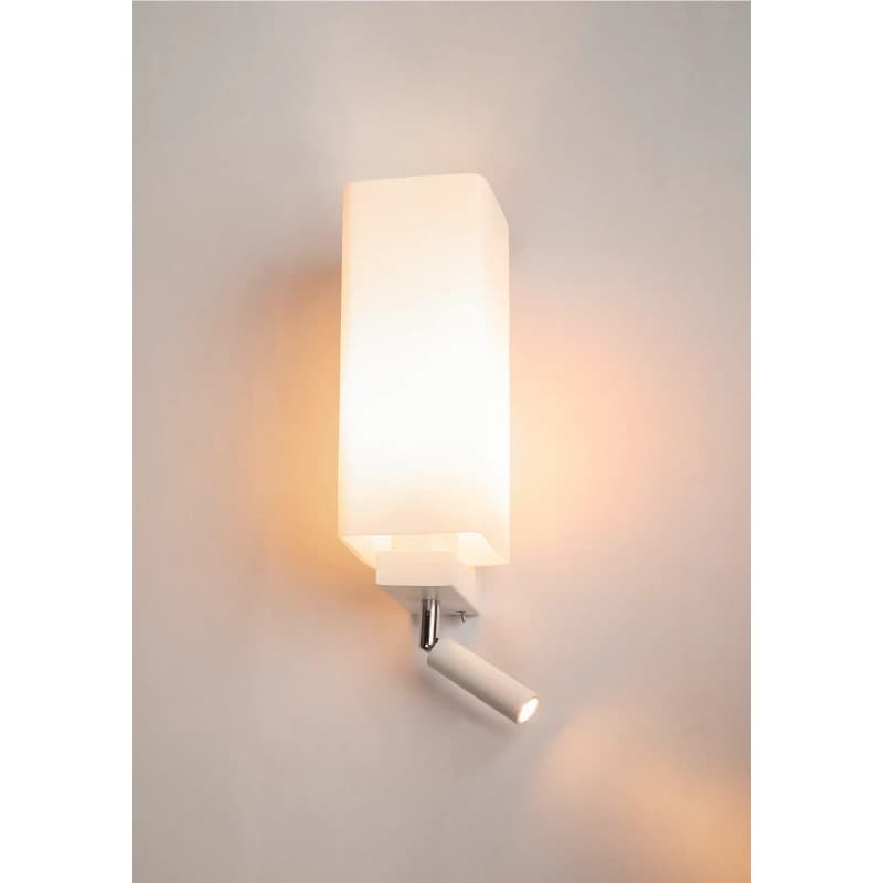 SLV LED Wandlamp | 1X E27 Max 2W 3000K 200lm 830 | IP20 Dimbaar | QUADRASS thumbnail 2