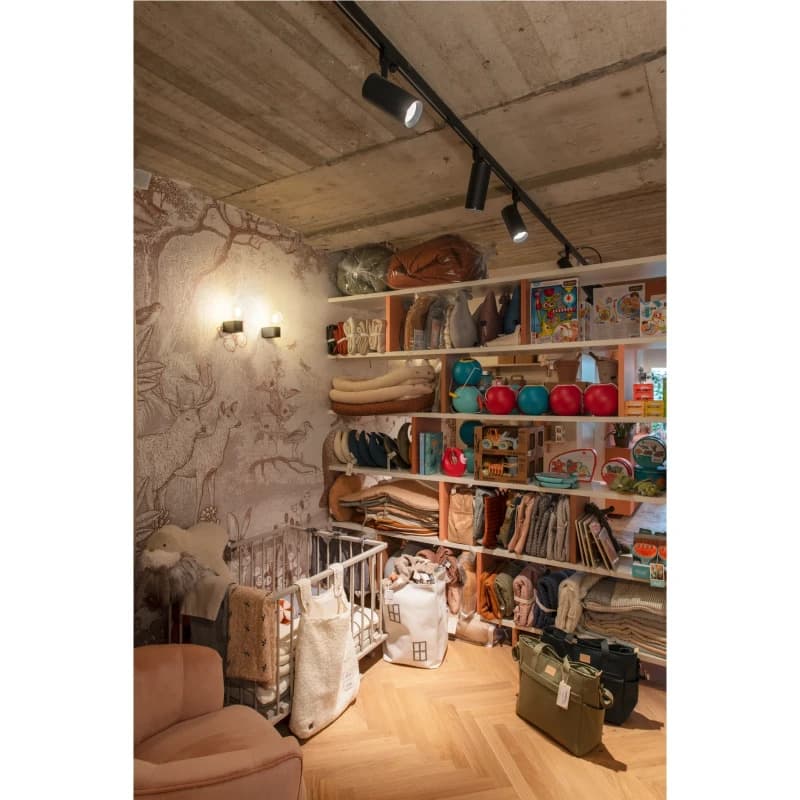 SLV LED Wandlamp | 1X E27 Max 20W  | IP20 Dimbaar Zwart | FITU