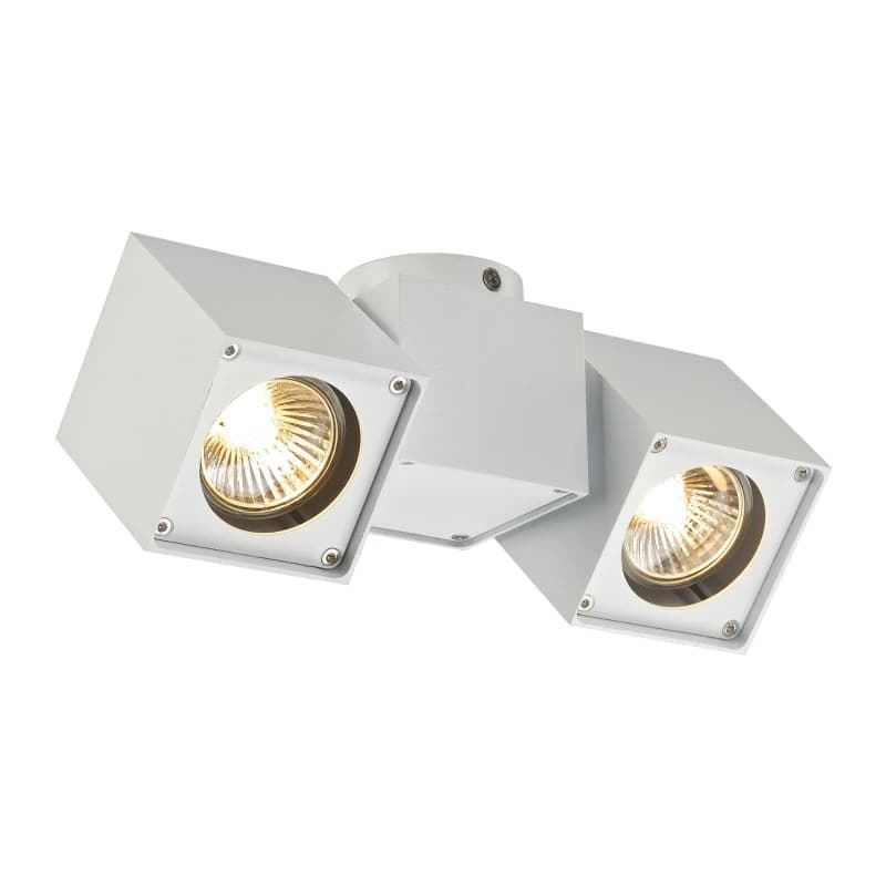 SLV LED Plafondlamp | 2X GU10 Max 50W  | IP20 Dimbaar Wit | ALTRA DICE