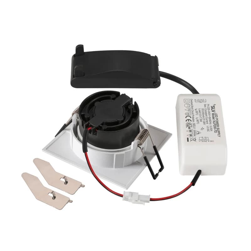 SLV LED Inbouwarmatuur Vierkant | 8.3W 2700K 705lm 927 IP20 | Dimbaar | NEW TRIA thumbnail 2