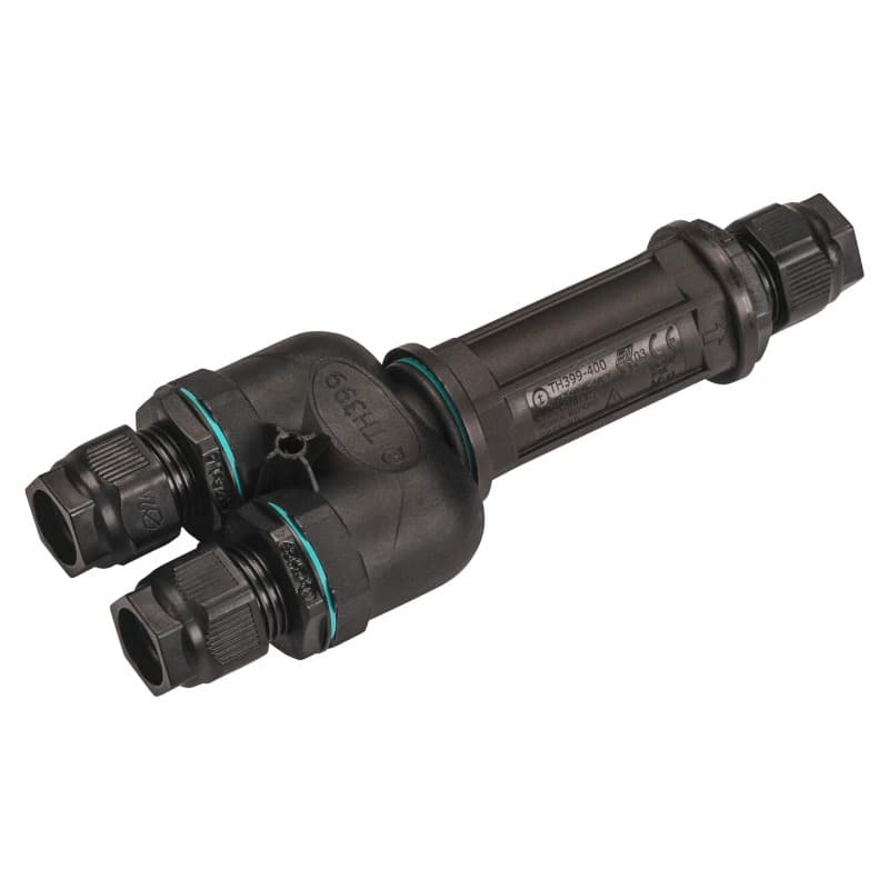 SLV Onderdeel | Y-Verbindingsbox, 5-polig, IP68, zwart, DALI | Zubehör (universal)