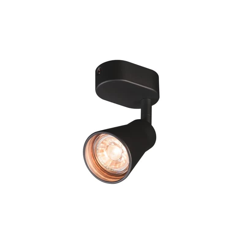 SLV LED Plafond- Wandlamp | 1X GU10 Max 50W  | IP20 Dimbaar Zwart | AVO