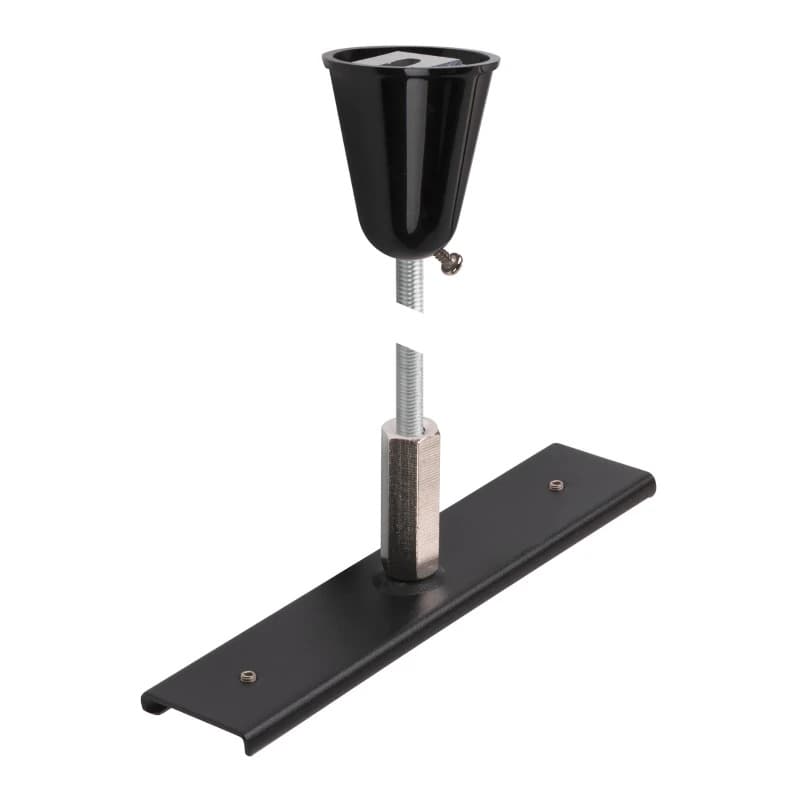 SLV Onderdeel | Railverstevigingsplaat met ophangset | 48V TRACK | 1 m stang | zwart