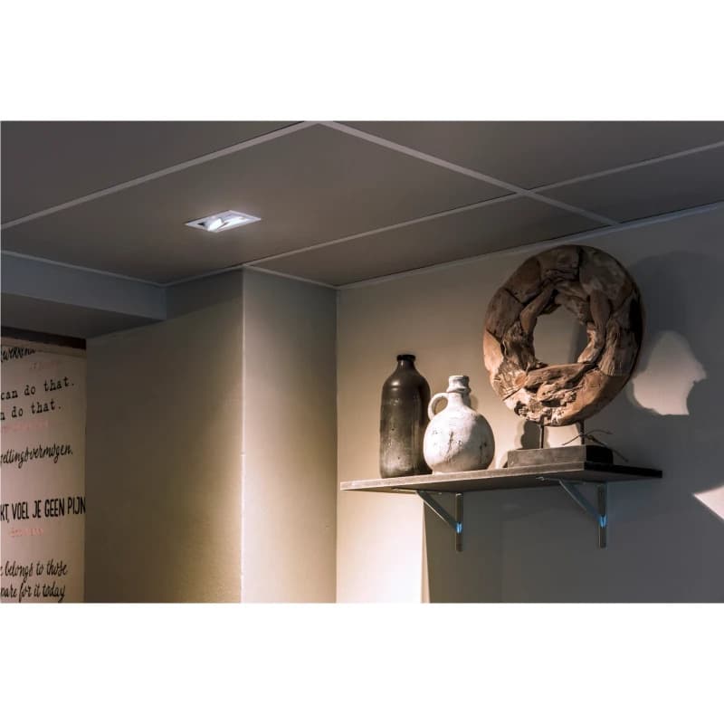 SLV LED Inbouwarmatuur Vierkant | 2X GU10 Max 50W IP20 | Dimbaar | KADUX thumbnail 2