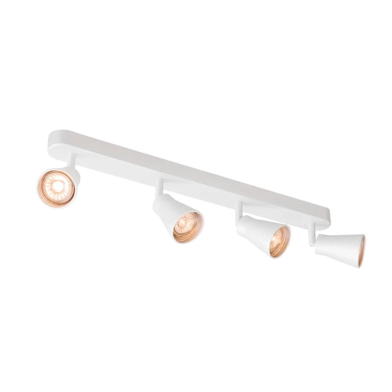 SLV LED Plafond- Wandlamp | 4X GU10 Max 50W  | IP20 Dimbaar Wit | AVO