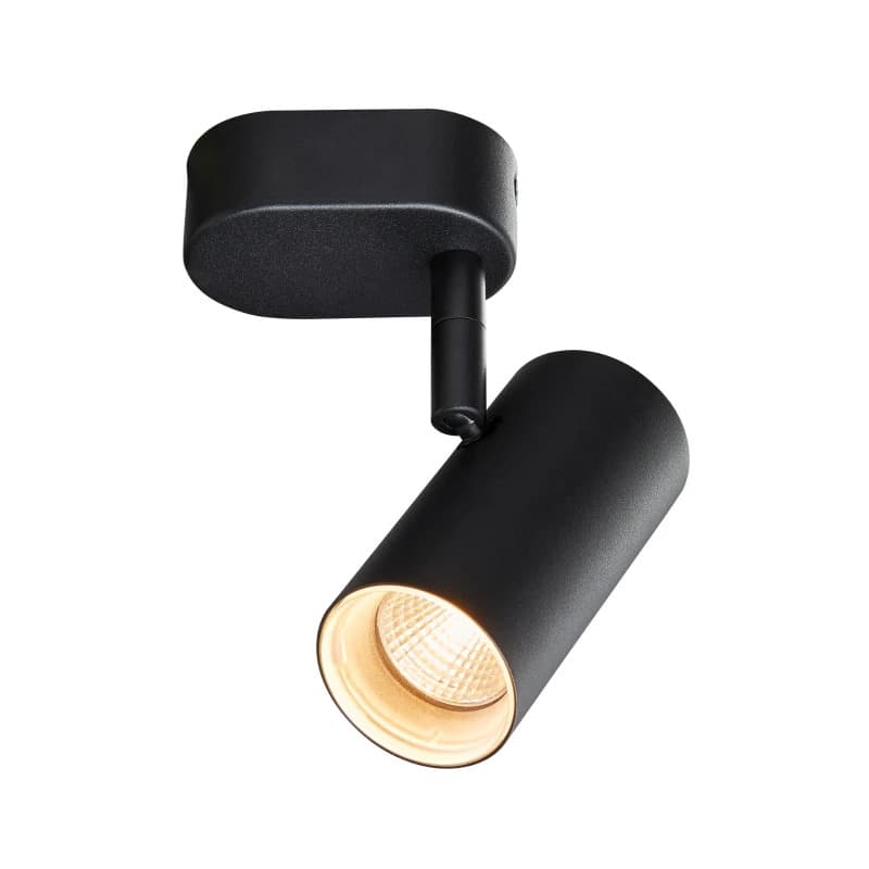 SLV LED Plafondlamp | 8W 2700K 620lm 827 | IP20 Dimbaar Zwart | NOBLO
