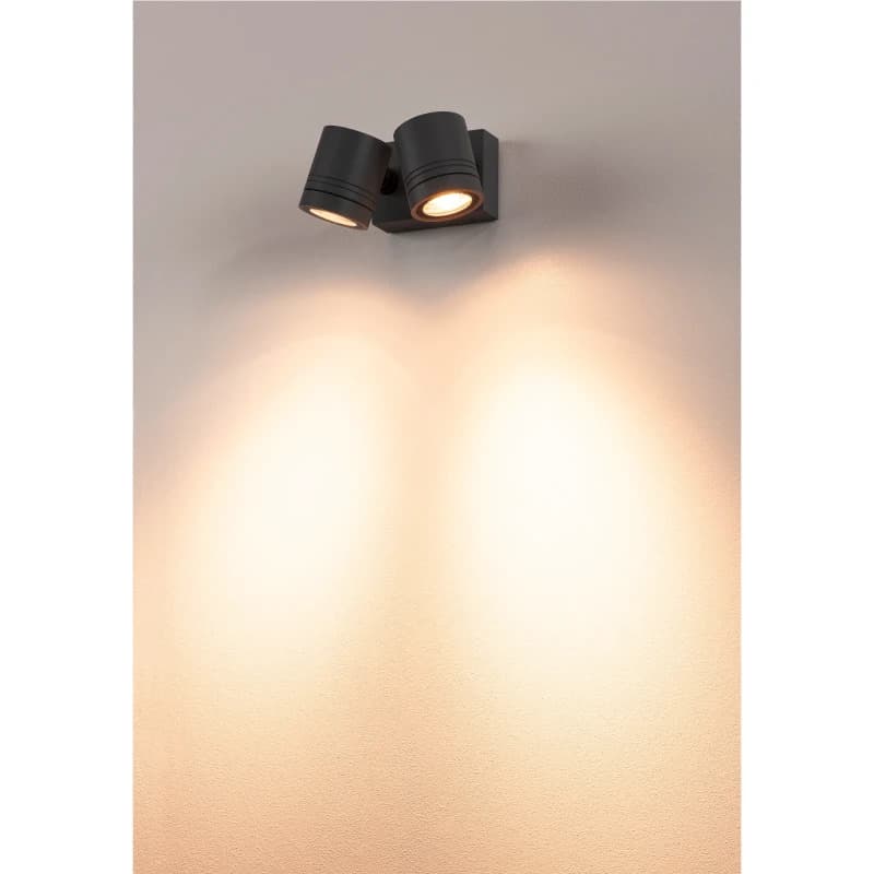 SLV LED Wandlamp | 2X GU10 Max 50W  | IP55 Dimbaar | MYRA
