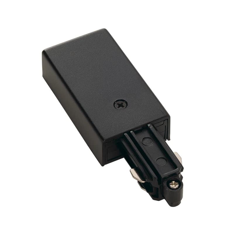 SLV Onderdeel | Voeding voor 1-fase HV-stroomrail, opbouwversie zwart, aarde links | 1~ SYSTEM